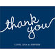 Navy Marker Thank You Note Cards Image 3 of 3